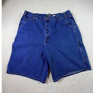Levis Silvertab Mens 38 Blue Vintage Carpenter Denim Shorts Baggy Streetwear